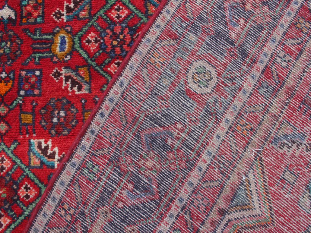 handmade Medallion, Traditional Tabriz Red Blue Hand Knotted RECTANGLE 100% WOOL area rug 6x10