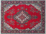 Vintage Antique Persian Tabriz Powell Wool Rug - 9'8'' x 13'0''