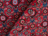 handmade Medallion, Traditional Tabriz Mahi Red Purple Hand Knotted RECTANGLE 100% WOOL area rug 10x13