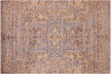 Modern Ziegler Alexande Beige Blue Wool&Silk Rug - 6'3'' x 9'3''