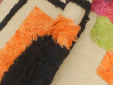 handmade Modern Moroccan Beige Orange Hand-Woven RECTANGLE 100% WOOL area rug 5 x 8