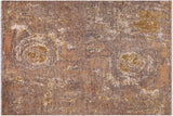 Contemporary Ziegler Gardner Gray Brown Wool&Silk Rug - 7'10'' x 9'9''