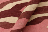 handmade Modern Kilim, New arrival Beige Maroon Hand-Woven RECTANGLE 100% WOOL area rug 9' x 12'