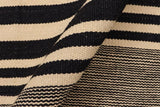 handmade Modern Kilim, New arrival Beige Black Hand-Woven RECTANGLE 100% WOOL area rug 7' x 11'