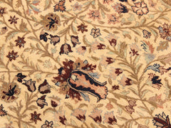 handmade Traditional Tabriz Beige Blue Hand Knotted RECTANGLE 100% WOOL area rug 9x12