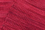 handmade Modern Kilim, New arrival Pink Gray Hand-Woven RECTANGLE 100% WOOL area rug 4' x 7'