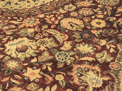 handmade Traditional Hussani Red Blue Hand Knotted RECTANGLE 100% WOOL area rug 9x11