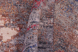 handmade Modern Modern Blue Gray Hand Knotted RECTANGLE BAMBOO SILK area rug 9 x 12