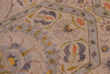 handmade Traditional Kafkaz Chobi Ziegler Gray Lt. Green Hand Knotted RECTANGLE 100% WOOL area rug 9 x 12