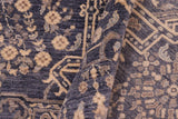 handmade Traditional Kafkaz Chobi Ziegler Gray Beige Hand Knotted RECTANGLE 100% WOOL area rug 8 x 11