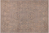 Bohemien Ziegler Madeline Blue Gray Hand-Knotted Wool Rug - 7'9'' x 10'3''
