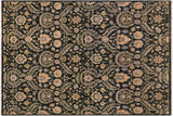 handmade Transitional Kafkaz Chobi Ziegler Gray Blue Hand Knotted RECTANGLE 100% WOOL area rug 7 x 9
