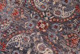 handmade Transitional Kafkaz Chobi Ziegler Gray Blue Hand Knotted SQUARE 100% WOOL area rug 8 x 9
