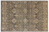 handmade Transitional Kafkaz Chobi Ziegler Gray Blue Hand Knotted RECTANGLE 100% WOOL area rug 5 x 8