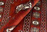 handmade Geometric Bokhara Rust Beige Hand Knotted RECTANGLE 100% WOOL area rug 2' x 3'