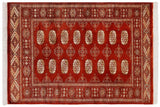 handmade Geometric Bokhara Rust Gray Hand Knotted RECTANGLE 100% WOOL area rug 3' x 5'