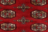 handmade Geometric Bokhara Red Beige Hand Knotted RECTANGLE 100% WOOL area rug 4' x 6'
