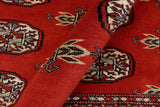 handmade Geometric Bokhara Rust Beige Hand Knotted RECTANGLE 100% WOOL area rug 4' x 6'
