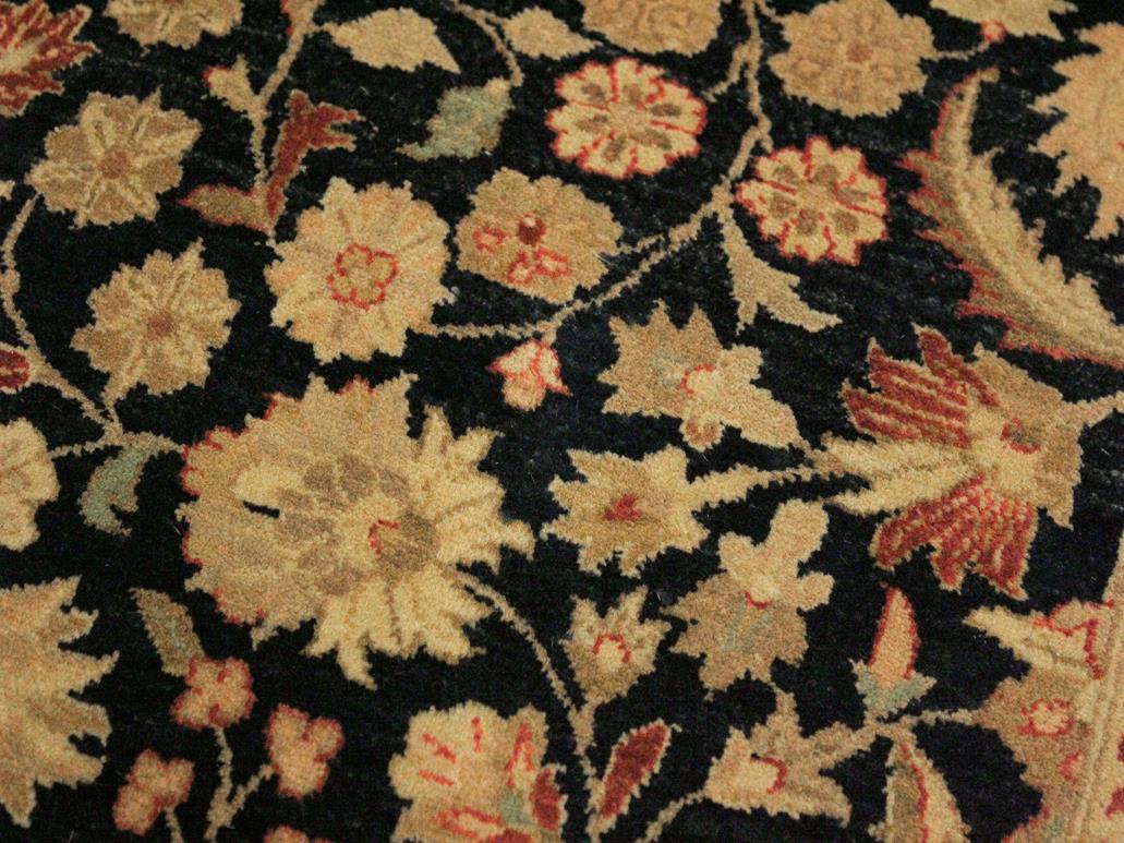 handmade Traditional Sultanabad Blue Tan Hand Knotted RECTANGLE 100% WOOL area rug 9x12