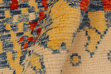 handmade Geometric Balouchi Rust Blue Hand Knotted RECTANGLE 100% WOOL area rug 5 x 8