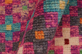 handmade Geometric Balouchi Pink Orange Hand Knotted RECTANGLE 100% WOOL area rug 3 x 5