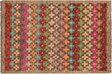 Modern Balochi Dominiqu Hand Knotted Wool Rug - 3'4'' x 4'10''