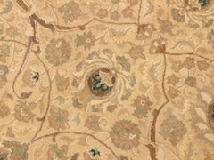 handmade Traditional Taj Beige Taupe Hand Knotted RECTANGLE 100% WOOL area rug 9x12