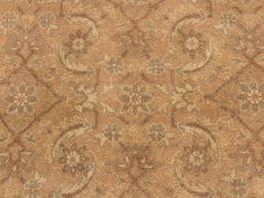 handmade Traditional  Tan Gold Hand Knotted RECTANGLE 100% WOOL area rug 9x12