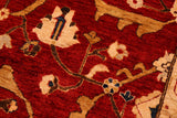 handmade Traditional Kafkaz Chobi Ziegler Red Green Hand Knotted RECTANGLE 100% WOOL area rug 8 x 10