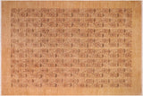 handmade Transitional Kafkaz Chobi Ziegler Lt. Tan Gold Hand Knotted RECTANGLE 100% WOOL area rug 8 x 10