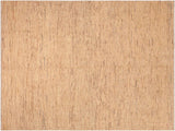 Modern Gabbeh Robbie Tan/Brown Wool Rug - 7'9'' x 9'6''