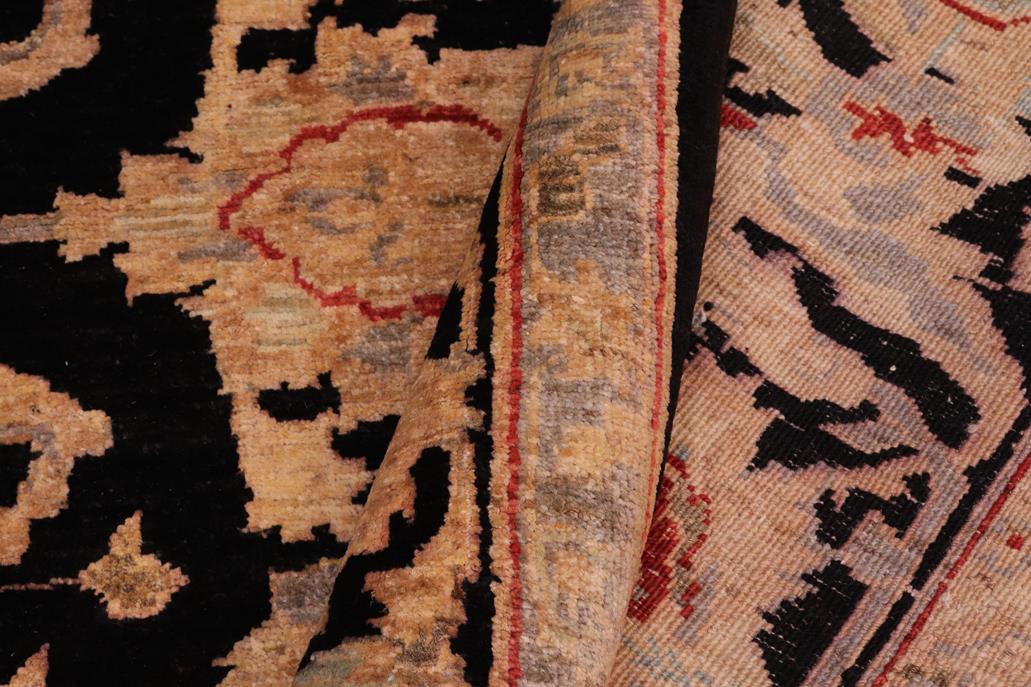 handmade Traditional Kafkaz Chobi Ziegler Black Black Hand Knotted RECTANGLE 100% WOOL area rug 8 x 10