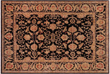 handmade Traditional Kafkaz Chobi Ziegler Black Black Hand Knotted RECTANGLE 100% WOOL area rug 8 x 10