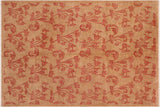 handmade Transitional Kafkaz Chobi Ziegler Tan Rust Hand Knotted RECTANGLE 100% WOOL area rug 8 x 10