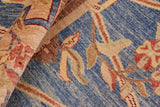 handmade Transitional Kafkaz Chobi Ziegler Lt. Blue Tan Hand Knotted RECTANGLE 100% WOOL area rug 8 x 10