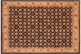 handmade Transitional Kafkaz Chobi Ziegler Brown Beige Hand Knotted RECTANGLE 100% WOOL area rug 8 x 10