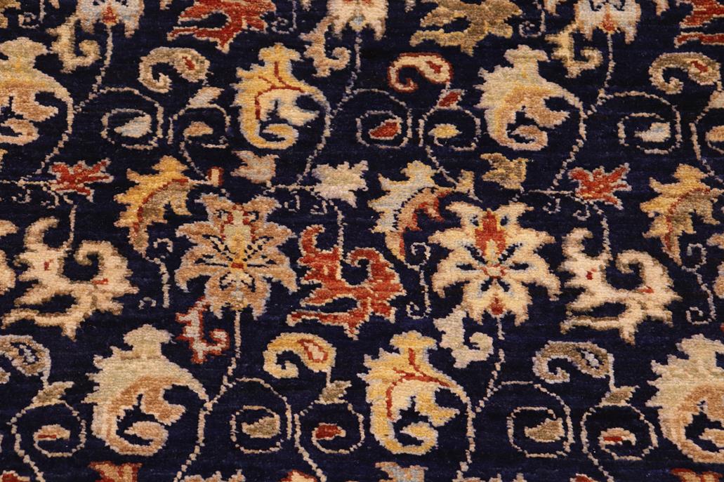 handmade Transitional Kafkaz Chobi Ziegler Blue Beige Hand Knotted RECTANGLE 100% WOOL area rug 8 x 10