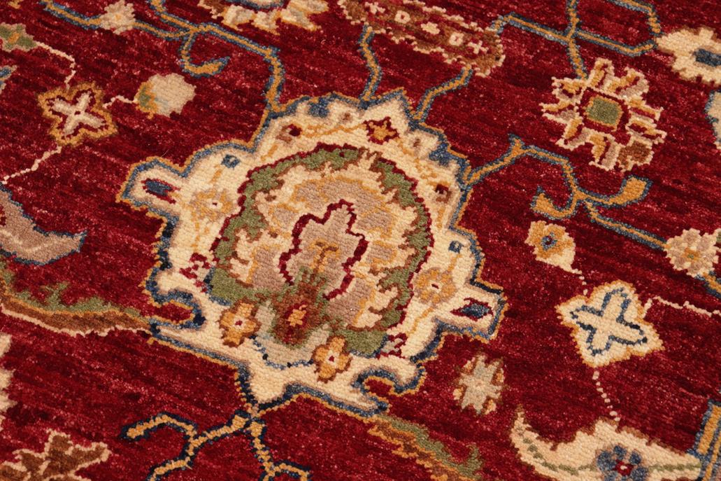 handmade Traditional Kafkaz Chobi Ziegler Red Blue Hand Knotted RECTANGLE 100% WOOL area rug 8 x 10