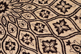 handmade Geometric Kafkaz Chobi Ziegler Ivory Beige Hand Knotted RECTANGLE 100% WOOL area rug 8 x 10