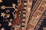 handmade Traditional Kafkaz Chobi Ziegler Blue Brown Hand Knotted RECTANGLE 100% WOOL area rug 8 x 10