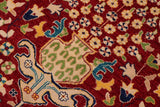 handmade Traditional Kafkaz Chobi Ziegler Red Blue Hand Knotted RECTANGLE 100% WOOL area rug 9 x 13