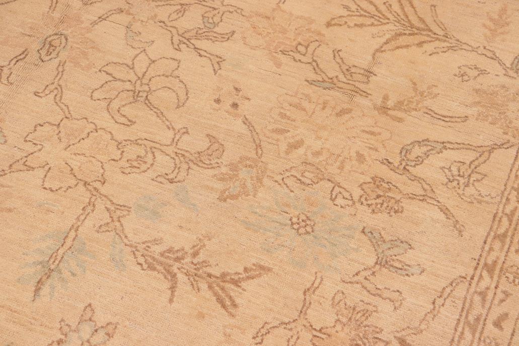handmade Traditional Kafkaz Chobi Ziegler Tan Brown Hand Knotted RECTANGLE 100% WOOL area rug 8 x 11