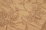 handmade Traditional Kafkaz Chobi Ziegler Tan Brown Hand Knotted RECTANGLE 100% WOOL area rug 8 x 10