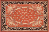 handmade Traditional Kafkaz Chobi Ziegler Rust Black Hand Knotted RECTANGLE 100% WOOL area rug 10 x 13