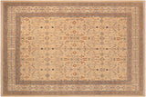 handmade Transitional Kafkaz Chobi Ziegler Tan Beige Hand Knotted RECTANGLE 100% WOOL area rug 8 x 10