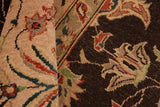 handmade Traditional Kafkaz Chobi Ziegler Brown Tan Hand Knotted RECTANGLE 100% WOOL area rug 8 x 10