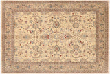 handmade Traditional Kafkaz Chobi Ziegler Ivory Ivory Hand Knotted RECTANGLE 100% WOOL area rug 8 x 10