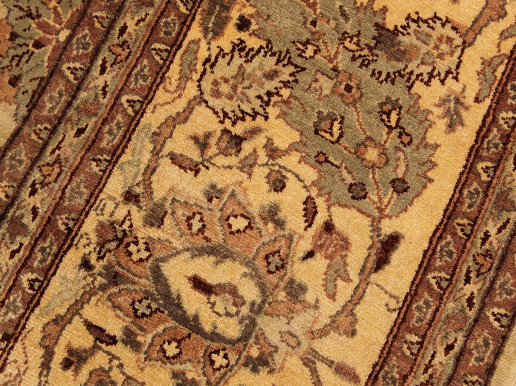 handmade Traditional  Tan Lt. Tan Hand Knotted RECTANGLE 100% WOOL area rug 9x12