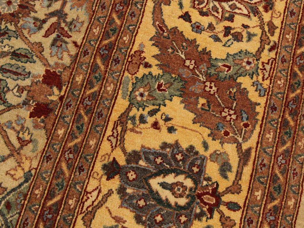 handmade Traditional Veg Dye Lt. Gray Tan Hand Knotted RECTANGLE 100% WOOL area rug 9x12