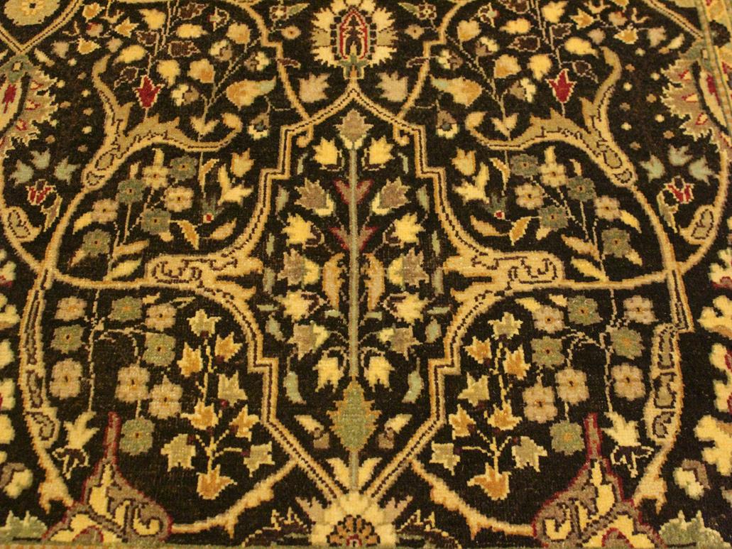 handmade Traditional Tabriz Brown Tan Hand Knotted RECTANGLE 100% WOOL area rug 9x12